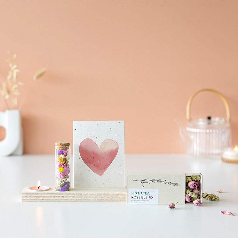 Thinking of You | Brievenbus cadeau met droogbloemen | Bloemen die blijven Brievenbusbloemen