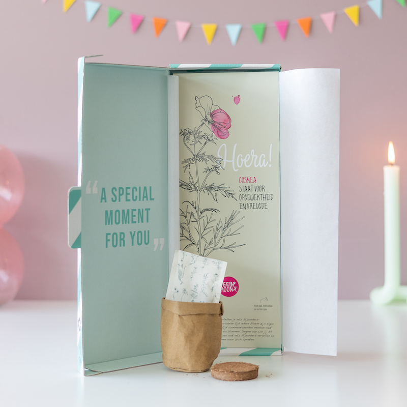 Zaden Hoera | Brievenbus bloemenzaadjes | Cadeau met zaadjes door de brievenbus | BloomPost met aandacht voor de natuur Brievenbusbloemen