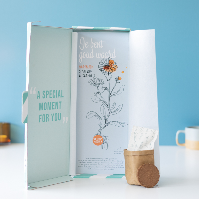 Zaden Je Bent Goud Waard - Brievenbus bloemenzaadjes - Cadeau met zaadjes door de brievenbus