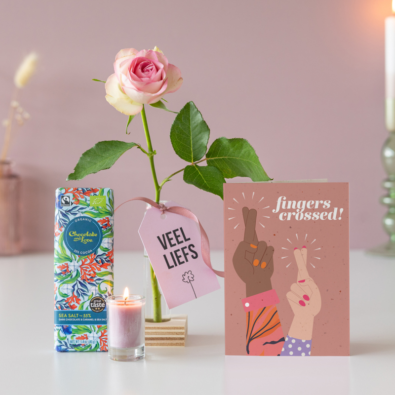 Veel liefs Succes Brievenbusbloemen
