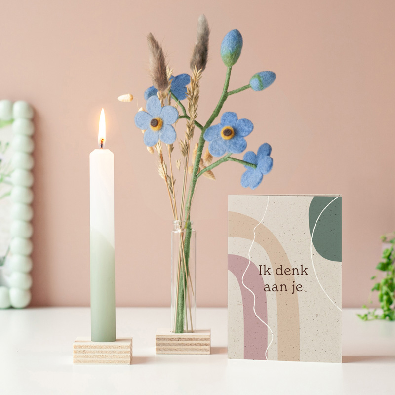 Lichtpuntje voor jou Denken aan Brievenbusbloemen