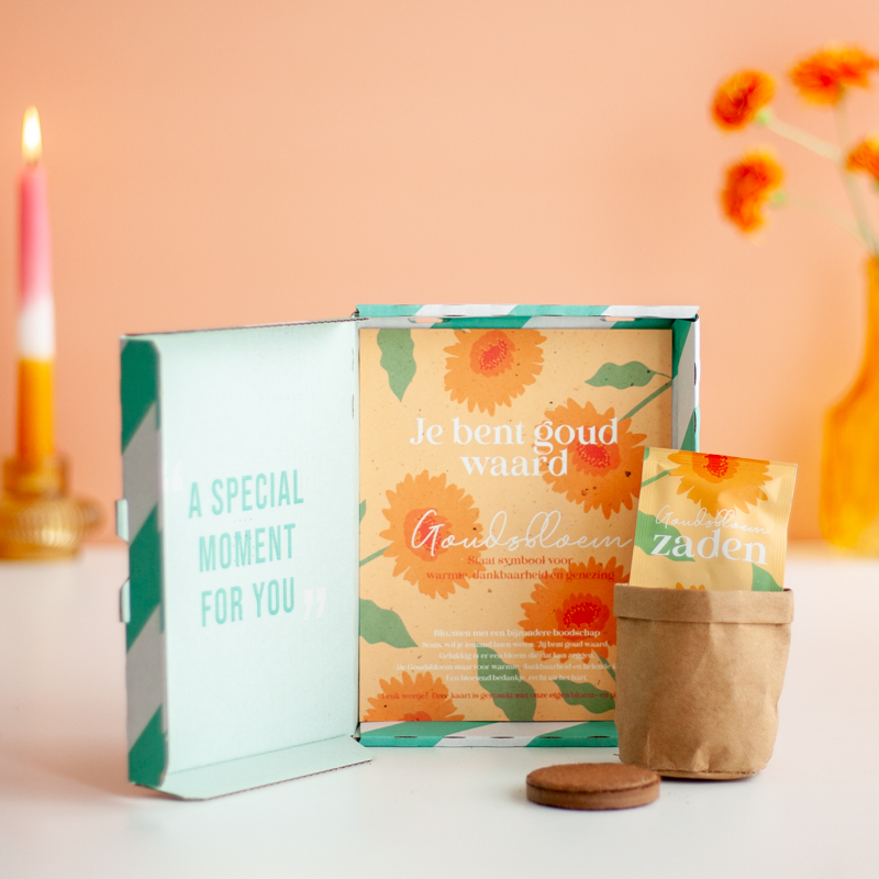 Zaden je bent goud waard Brievenbusbloemen
