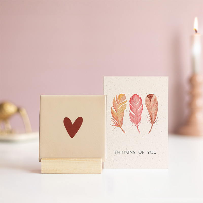 Hartje Voor Jou Beige Denken aan Brievenbusbloemen