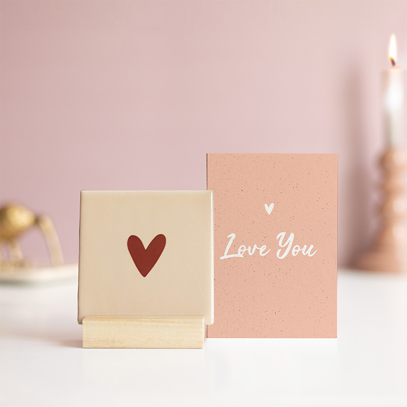 Hartje Voor Jou Beige Liefde Brievenbusbloemen