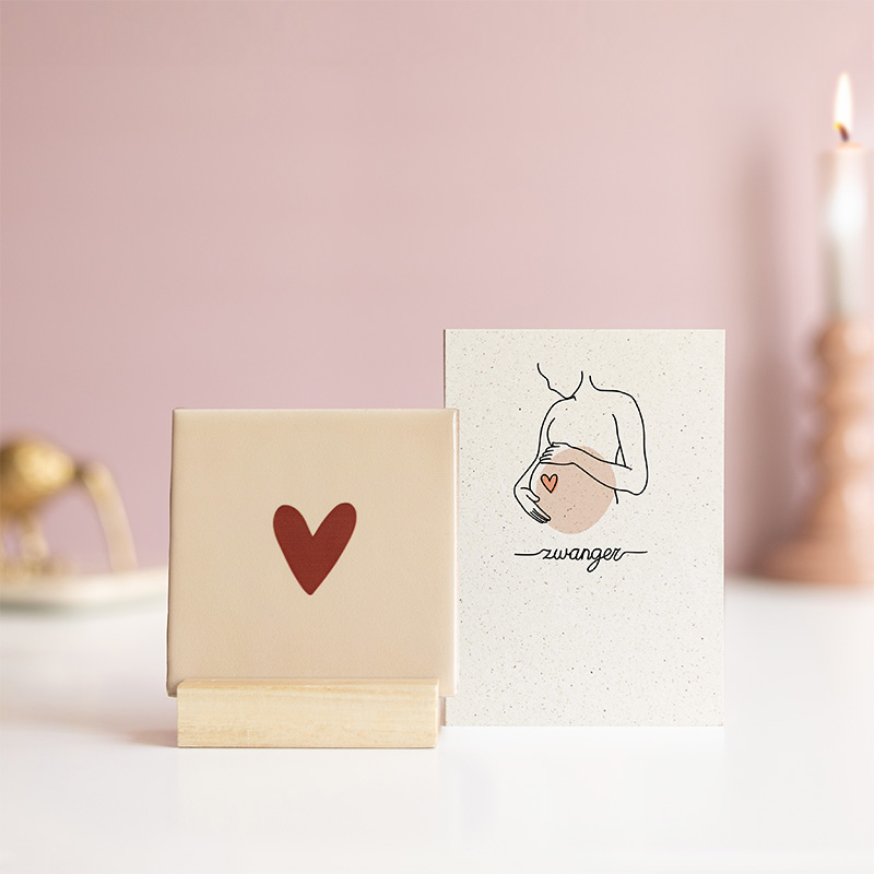 Hartje Voor Jou Beige Zwanger Brievenbusbloemen