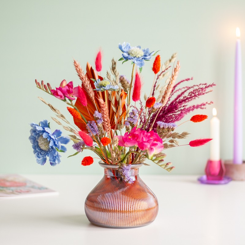 Good Vibes | Zijden brievenbus bloemen | Zijden bloemen cadeau per post versturen | BloomPost Brievenbusbloemen