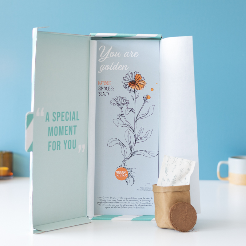 Zaden Je Bent Goud Waard | Brievenbus bloemenzaadjes | Cadeau met zaadjes door de brievenbus | BloomPost met aandacht voor de natuur Brievenbusbloemen