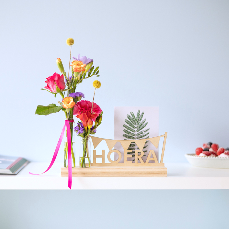 Hoerapakket - Verse Bloemen | brievenbus cadeau | Origineel verjaardagcadeau per post bezorgd Brievenbusbloemen
