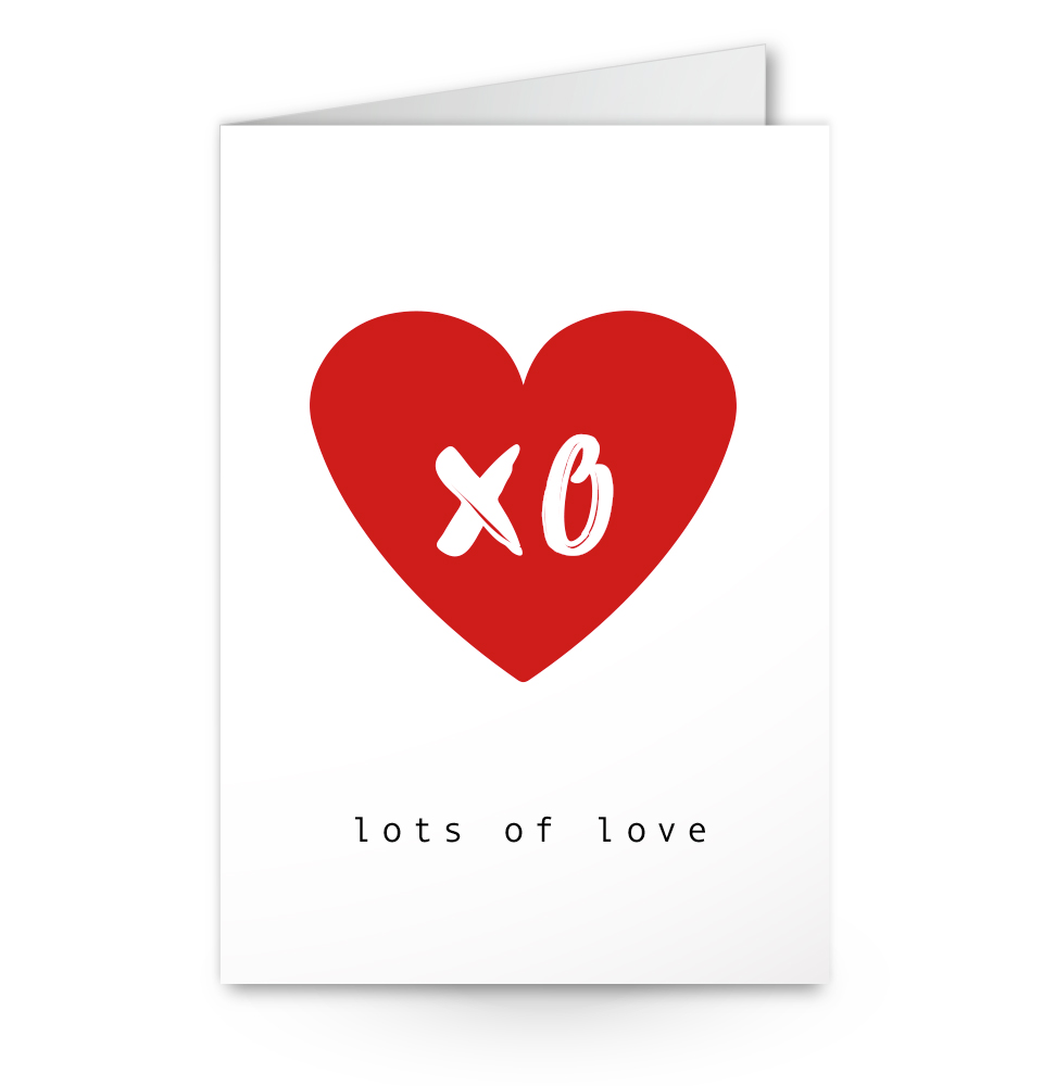 valentijnskaart met hart 