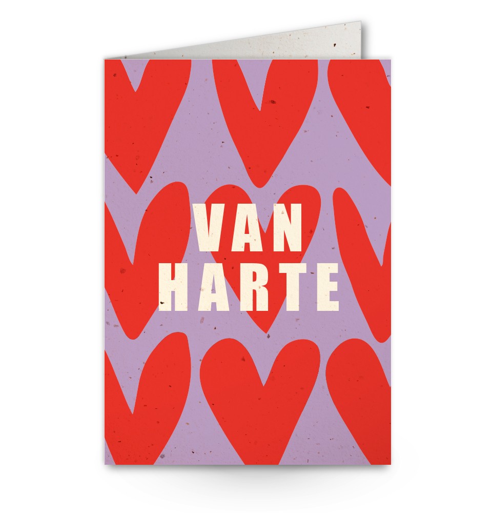 Wenskaart van harte