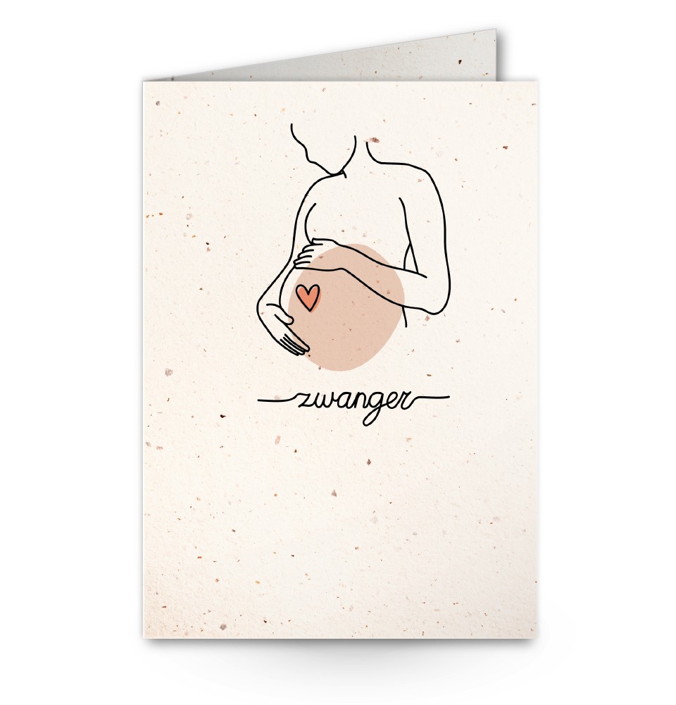 wenskaart zwanger