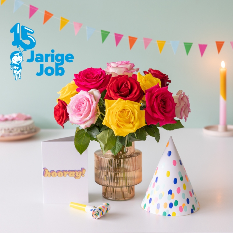 Verjaardagspakket | brievenbus cadeau | Origineel verjaardagcadeau per post bezorgd Brievenbusbloemen